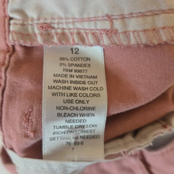 A.n.a light pink midrise shortie twill shorts Size 12 - Picture 5 of 5